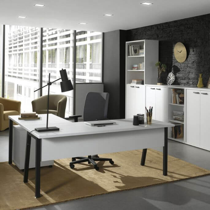 Bureau d'angle contemporain Carlos